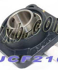 50mm Bearing UCF-210 + Square Flanged Cast Housing Mounted Bearings - VXB Ball Bearings