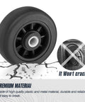 Four Piece 50mm Luggage Replacement Wheel Kit For Travel Suitcases Swivel Caster Wheels With Smooth Rubber Tread close-up view