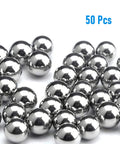 Set Of Fifty Five Millimeter 304 Stainless Steel Solid Bearing Balls For DIY Projects And Precision Machinery And Bearings Rustproof And Low Temperature Strength Durable G100 Grade visible in various angles.