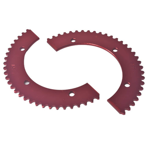 Red split Beefy 35 Tooth Chain Sprocket For Predator 196cc 212cc 100cc Mini Bike Go Kart Drop In Fit with 6 holes