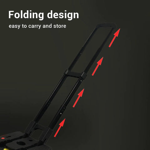 Heavy Duty Folding Utility Cart With Smooth Rolling Casters And Reinforced Steel Frame Built To Haul Groceries Luggage Or Yard Trash Around The Block Without A Sweat