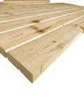 Unfinished Interior Barn Door Slab DIY Kit With Solid Pine Core, 83.5 Inches Tall By 30 Inches Wide, Knotty Pine Finish