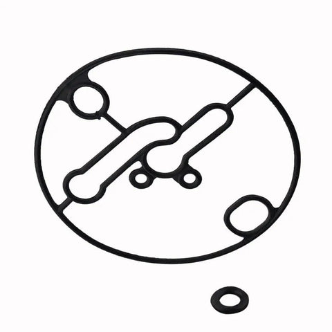 Circular gasket with O-ring, part of Five Pack 698781 Float Bowl Gasket For Nikki Carburetor Rebuild Kit Compatible With Briggs 698781S.