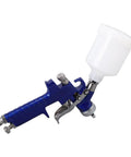 Level Up Your Garage Projects With This Heavy Duty Gravity Feed Hvp Paint Sprayer Featuring A 1.0mm Brass Tip Adjustable Air Spray Gun.