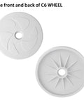 Replacement Pool Cleaner Kit For Polaris 180 And 280 Includes 3 C6 Large Wheels showing front and back views