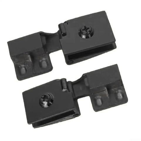 Heavy Duty Frameless Glass Door Hinges For 6mm Cabinets Showers And Bookshelves With TPE Washers Rustproof Galvanized Alloy