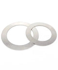 Flat Washers Ultra Thin 0.1mm Thick Mixed Set Kit 500 Pcs In 2 Boxes 304 Stainless Steel A2 For Home Garage Workshop Automotive And Industrial Use Pro Grade Durable Rust Resistant Burr Free Finish, two thin washers overlapped