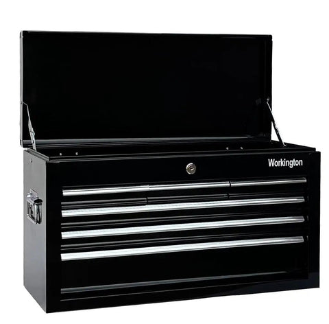 Portable Metal Tool Chest With 6 Drawers 24 Inch Cabinet Ball Bearing Drawer Slides Lockable Steel Tool Storage Box Organizer Heavy Duty