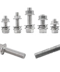 Heavy Duty 304 Stainless Steel Flange Bolts And Nuts Kit For Furniture, corrosion resistant fasteners with non slip heads in various sizes