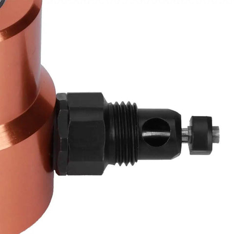 Close-up of double head sheet metal nibbler cutter for auto body repair with ergonomic handle, showing cutting mechanism.