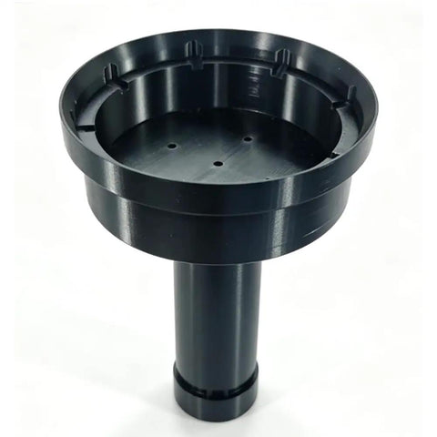 Professional Smoke Detector Removal Tool With A Slick Pole Attachment Gripper For High Ceiling Install And Quick Detachment Jobs That Are No Fuss Ace Rig In Red, black plastic gripper attachment.