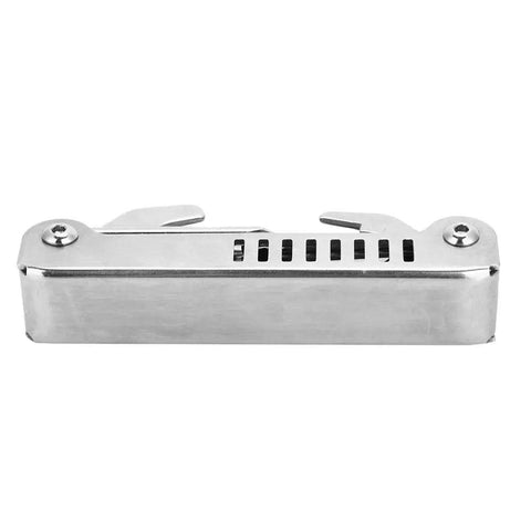 Closed view of 8 In 1 Scuba Diver Tool Kit for Regulators and Valve Repairs, Stainless Steel Multi Tool Set, Portable and Durable