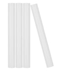 Four Heavy Duty White Schedule 40 PVC Pipes 1.5 Inch Diameter By 17 Inch Length for DIY greenhouse and garden projects.