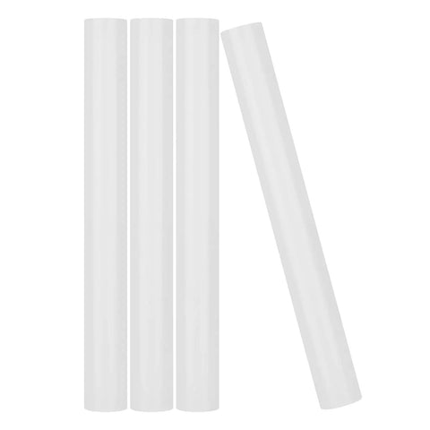 Four Heavy Duty White Schedule 40 PVC Pipes 1.5 Inch Diameter By 17 Inch Length for DIY greenhouse and garden projects.