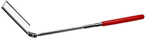 Telescopic Rectangular Inspection Mirror With All Angle Ball Joint And Telescoping Handle Pocket Clip For Easy Access In Tight Spots Durable Mechanical And Automotive Maintenance Tool J2373