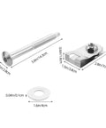 Truck Bed Mounting Bolt Nut Kit With Stainless Steel Bolts And Washers For F Series Trucks, Easy Install, Cuts Noise And Vibration, Keeps Rig Stable On Long Trips And Heavy Towing; 5.6in bolt