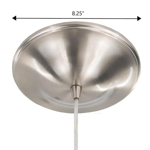 Original Instant Pendant Light 6 Inch Recessed Can Screw In Pendant Conversion Kit in Brushed Nickel, Adapter Only Bulb Not Included, ceiling canopy