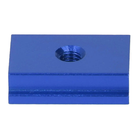 Four Pieces T Slot Nut Aluminum Alloy for 30 Series M6 Sliding Slot Nut Ideal for Woodworking Benches and Table Saws Tool Less Installation Easy Clip On Connect No Disassembly Needed Galvanized Blue Finish