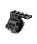 Rugged Tactical Flashlight And Laser Sight Rail Mount For 12 Gauge Shotguns Ribbed Barrel Clamp Fits 25.4mm Tubes Perfect Fit View
