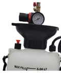 Top Rated Compatible Pneumatic Transmission Fluid Pump For ATF Extraction And Dispensing Simplifies Auto Maintenance With One-Handed Power Transfer And Quick Swap Tips, showing funnel and gauge.