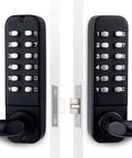 Keyless Entry Door Lock With Dual Sided Keypad And Handle Digital Code Combination Lock For Front Door And Outdoor Gates Auto Locking