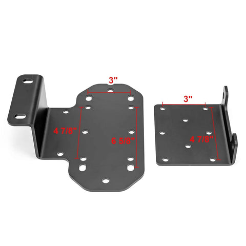 Front Winch Mounting Bracket Plate Kit For Yamaha Rhino 450 660 700 2003 2013 Beefy Steel Construction Easy Bolt On Install