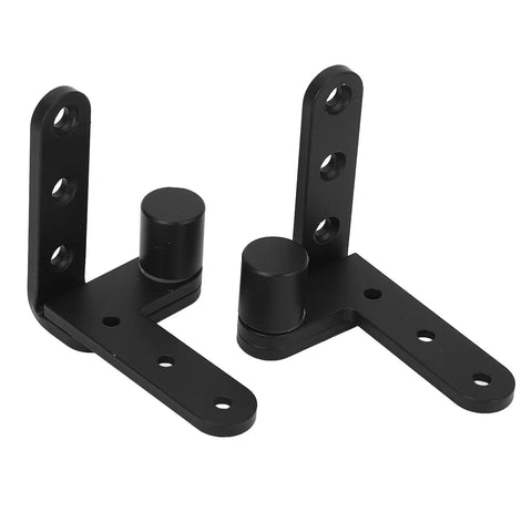 Stainless Steel Door Hinge Heavy Duty 270 Degree Swing for Cafe and Bar Doors Up to 130 Lbs in black finish with mounting holes