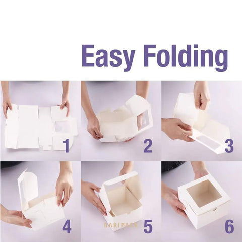 Twenty Five White Bakery Boxes With Clear Window 5x5x3.5 Inch Next Level Sweet Treat Packaging Go Getter Cupcake And Cookie Containers Boss Level Pastry Haul Boxes For Wedding Party Favors And Baking