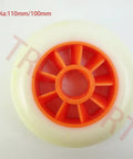 Inline Skate Wheels Set 100mm And 110mm With ABEC-9 Bearings High Rebound 85A PU Grippy For Speed And Stability Aluminum Hub Design