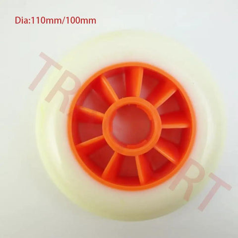 Inline Skate Wheels Set 100mm And 110mm With ABEC-9 Bearings High Rebound 85A PU Grippy For Speed And Stability Aluminum Hub Design