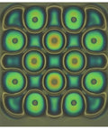 Color Changing Magnetic Field Viewing Film For 4 By 4 Inches Magnetic Flux Display And Magnet Pattern Detector, abstract pattern