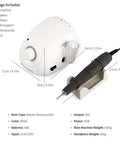 35K RPM Carbon Brush Micro Motor Drill Polishing Tool With Ultra Quiet Smooth Operation Slim Metal Nozzle Cuts Fatigue