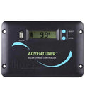 Heavy Duty 30A PWM Solar Charge Controller 12V 24V Auto Sensing with display and USB port for camping and RV use.