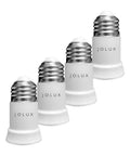 Bulb Socket Extender Four Pack E26 To E26 Lamp Socket Extension Medium Screw Base Adapter For Recessed Fixtures