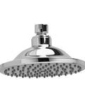 6 Inch Rain Showerhead With Easy Clean Spray Face, Brass Construction, Polished Chrome Finish, 2.5 GPM Flow, Built Tough Spa Like Shower Experience For Modern Bathrooms