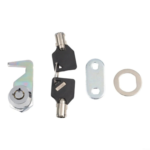 Tubular Cam Lock Kit Five Eighth Inch for Tool Boxes Drawers and Cabinets with Zinc Alloy Hook Lock Keyed Alike visible parts