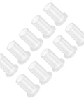 Flanged Sleeve Bearing Set, 10 Pcs, 8mm x 9.55mm x 17.5mm Nylon Oilless Bushing for Machinery and Equipment, White, Self-Lubricating Nylon