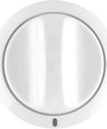 White Beefed Up Lifetime Timer Knob Replacement For Frigidaire Dryers, Model 131873304, viewed from above, highlighting smooth surface