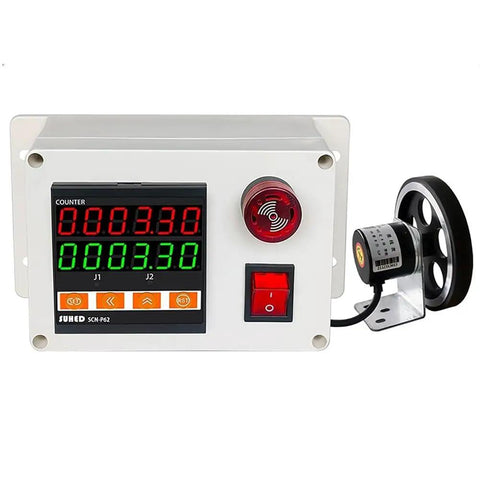 Slick Rollin Roller Wheel Length Meter Digital Counter Six Digit Display Reads Up To Nine Hundred Thousand tracks length of cable, wire, and fabric.