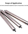 Conveyor Roller Replacement Heavy Duty Stainless Steel Gravity Transmission With Galvanized End For Industrial Conveyor Systems