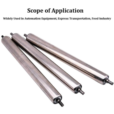 Conveyor Roller Replacement Heavy Duty Stainless Steel Gravity Transmission With Galvanized End For Industrial Conveyor Systems