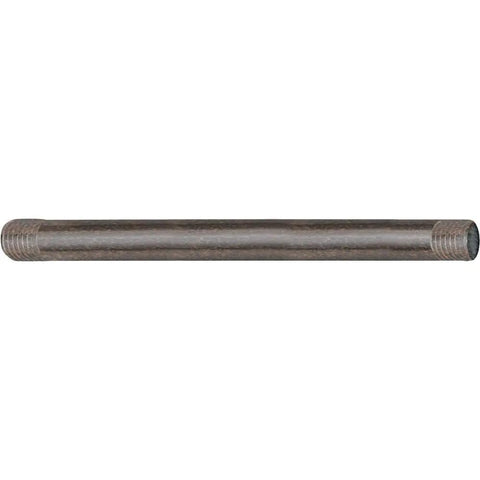 Extended 12 Inch Overhead Shower Arm In Oil Rubbed Bronze Finish With Half Inch IPS Connections For No Sweat Install Straight Arm Upgrade For Rain Showerheads