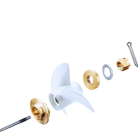 Pro-Grade Flo-Torq II Hub Kit 835274Q1 for Yamaha Outboard 75-300 HP and VMAX SHO Stern Drives 15 Spline Includes Drive Sleeve, Forward Thrust Washer, and Replacement Kit for Quick Prop Hub Fix