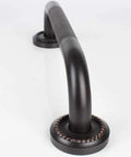 Oil Rubbed Bronze 16 Inch Grab Bar With Anti Slip Grip, Solid Brass Heavy Duty Bathroom Safety Rail For Tub And Shower