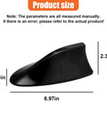 Universal Black Shark Fin Antenna Cover For Most Cars SUVs And Trucks With Adhesive Tape Easy Install Roof Top Aerial Replacement Decorative Car Roof Ornament Dope Look