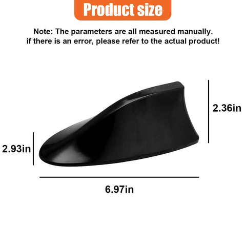 Universal Black Shark Fin Antenna Cover For Most Cars SUVs And Trucks With Adhesive Tape Easy Install Roof Top Aerial Replacement Decorative Car Roof Ornament Dope Look