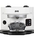Dead On Automatic Espresso Tamper delivers rock solid tamps with adjustable pressure setup in clean white shell.