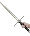 41 Inch Medieval Foam Long Sword For Cosplay And LARP Halloween Costume Silver Safe Foam Blade 31 Inch Blade With 7 Inch Guard 