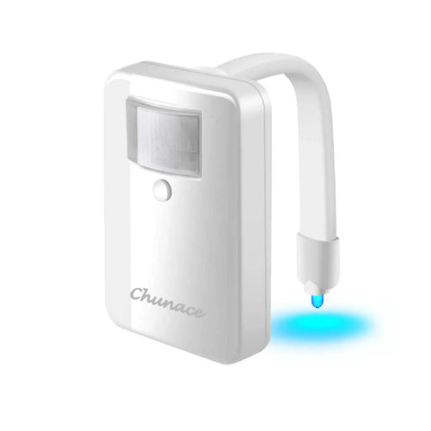 White Toilet Bowl Night Light With Motion Sensor And 16 Color Changing LEDs, Auto Off After 2 Minutes If No Motion