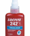 Bottle of Medium Strength Blue Threadlocker For General Purpose Use On Fasteners One Quarter To Three Quarter Inch, 250 mL